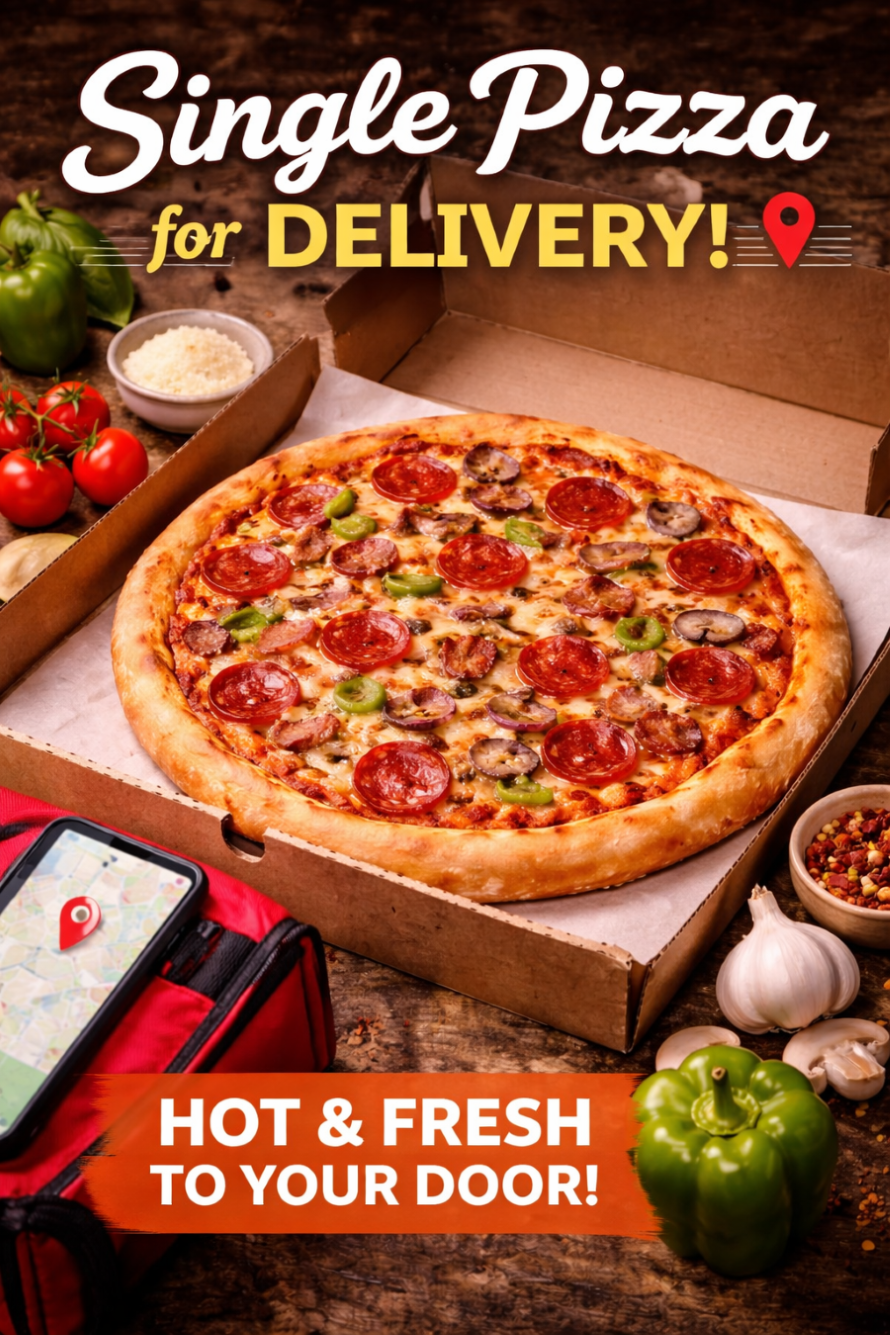 singel pizza delivery